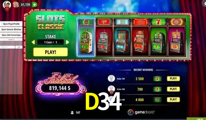 Descubra o Mundo do Cassino Online com D34